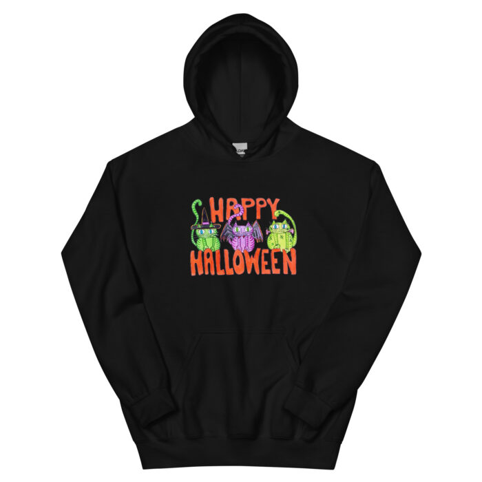 Halloween Cat-tacular Adult Hoodie - Image 2