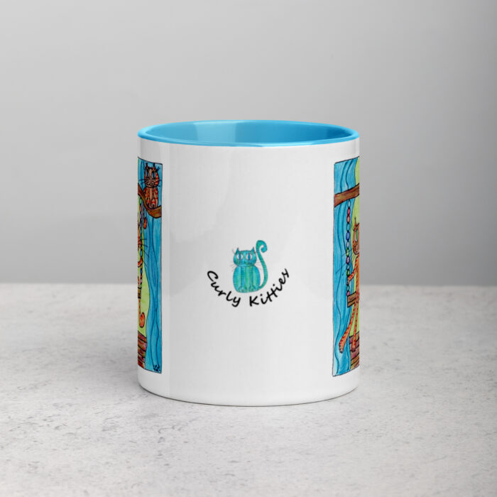 Swinging Kitty Mug with Color Inside - Image 10