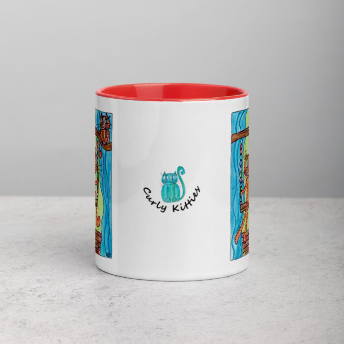 Swinging Kitty Mug with Color Inside - Image 8