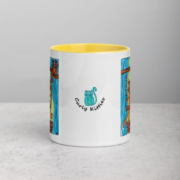 Swinging Kitty Mug with Color Inside - Image 13